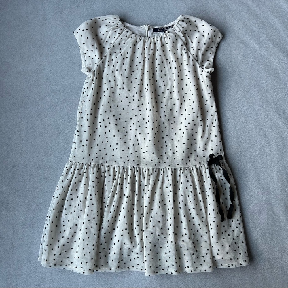Lili Gaufrette ~ Polka Dot Lined Dress ~ Girls Size 8